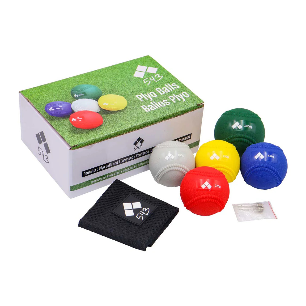 543 Plyo Training Balls w/Seams (set of 5)