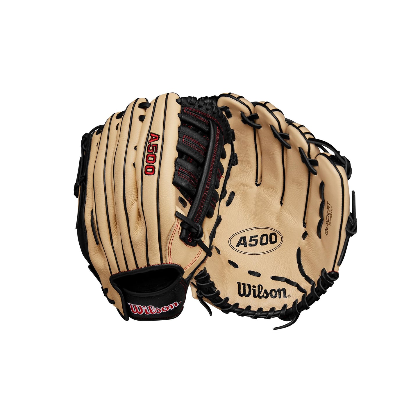 2026 Wilson A500 Single Post Blonde/Red/Black 12.5"