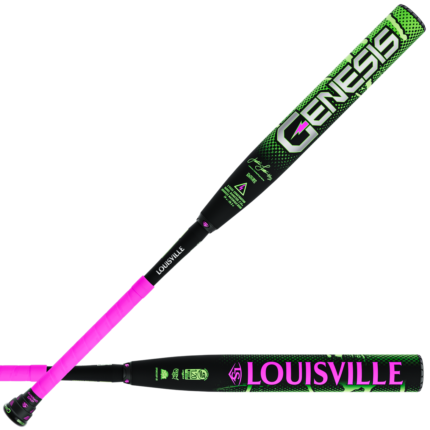 2026 Louisville Slugger Genesis Justin Lutheran 2 Piece Powerload (1.0oz) 13" Slo-Pitch Bat USSSA