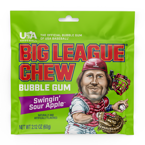 Big League Chew Shredded Bubble Gum Classic Baseball Candy in Multiple Flavors