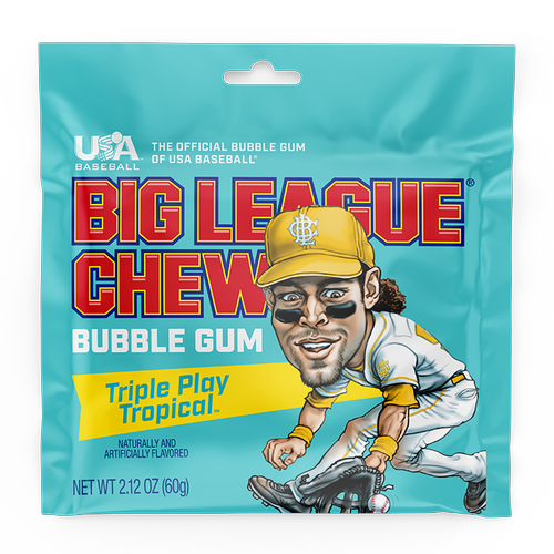 Big League Chew Shredded Bubble Gum Classic Baseball Candy in Multiple Flavors
