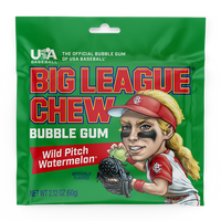 Big League Chew Shredded Bubble Gum Classic Baseball Candy in Multiple Flavors