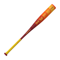Baseball bat with orange and red design on a white background