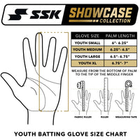 SSK Showcase Youth Baseball Batting Gloves