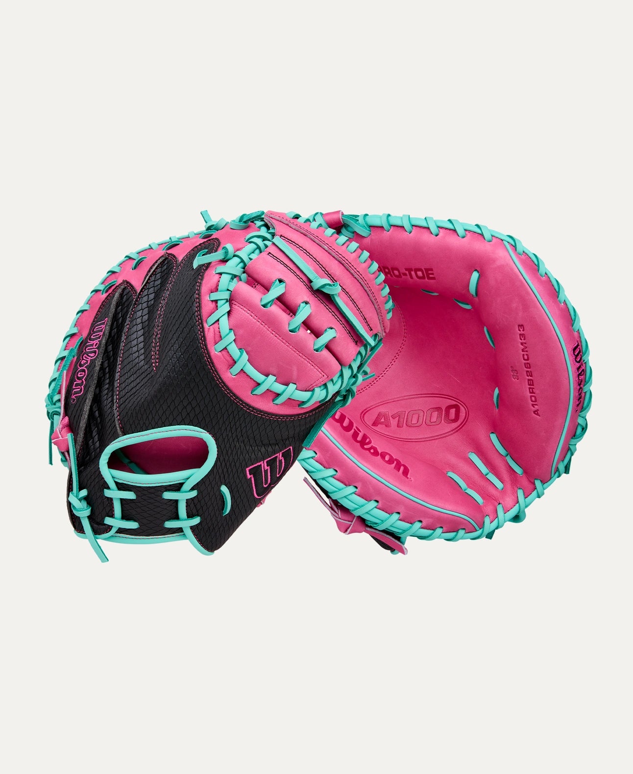 2026 Wilson A1000 CM33 w/Super SnakeSkin Catcher's Mitt