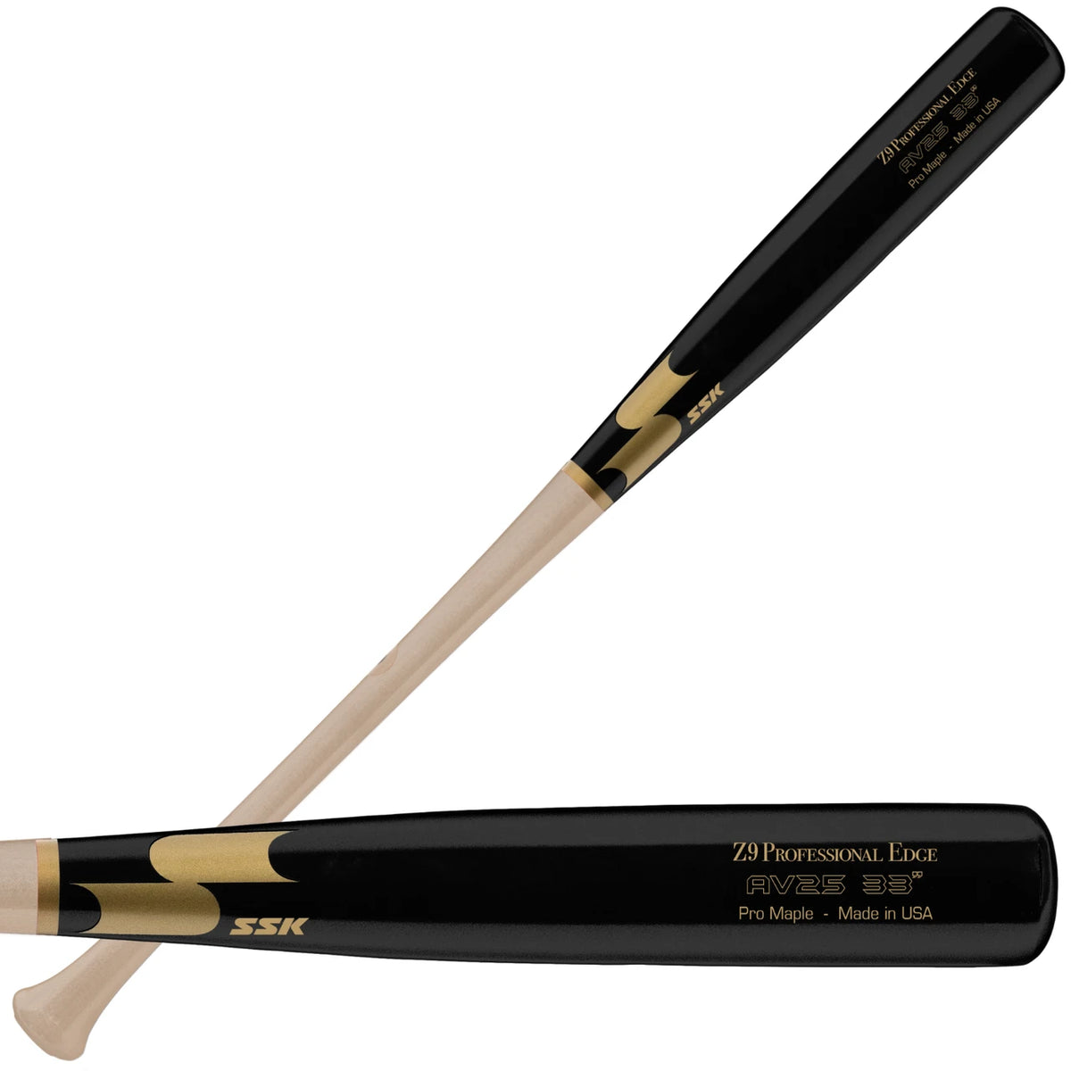 SSK Z9 Professional Edge AV25 Pro Maple Wood Baseball Bat
