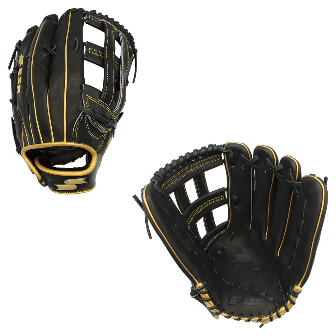 SSK ZSLOW 14" Slowpitch Softball Glove ZS-1400BLKGLD3