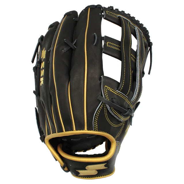 SSK ZSLOW 14" Slowpitch Softball Glove ZS-1400BLKGLD3