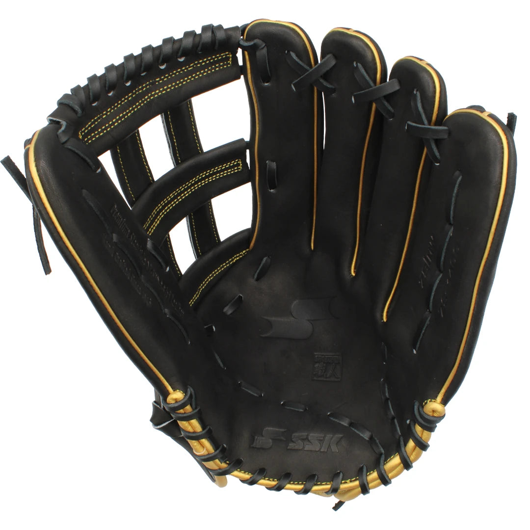 SSK ZSLOW 14" Slowpitch Softball Glove ZS-1400BLKGLD3