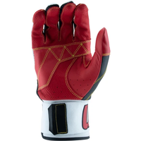Marucci Blacksmith V2 Adult Batting Gloves – Black/Red
