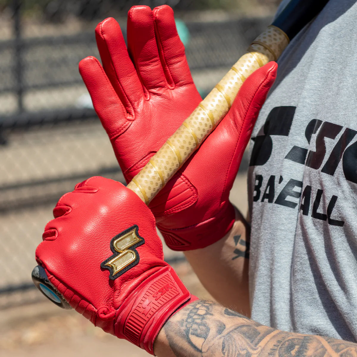 SSK Showcase Adult Baseball Batting Gloves
