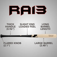 SSK Z9 Professional Edge RA13 Pro Birch Wood Baseball Bat