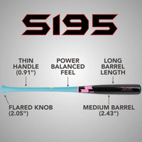 SSK Z9 Professional Edge S195 Pro Maple Wood Baseball Bat
