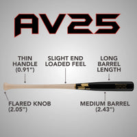 SSK Z9 Professional Edge AV25 Pro Maple Wood Baseball Bat