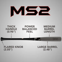 SSK Z9 Professional Edge MS2 Pro Maple Wood Baseball Bat