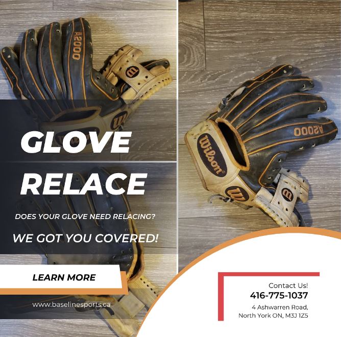 Baseball Glove Relacing & Repair Service